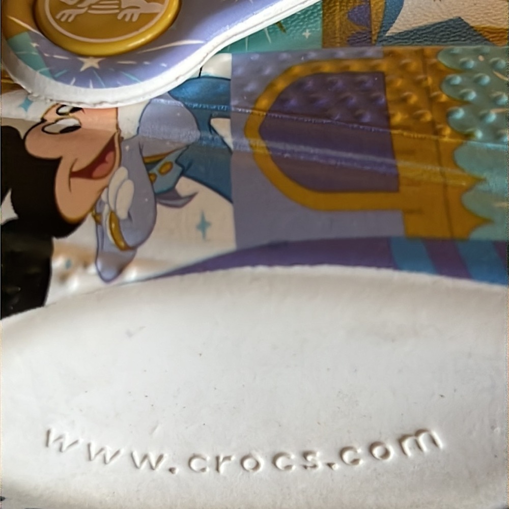 Disney 50th Anniversary Celebration Crocs Size 9 - Picture 9 of 17